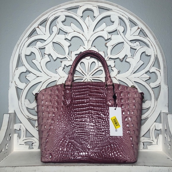 Brahmin Duxbury Satchel Tea Rose & Wallet SET - Picture 7 of 11